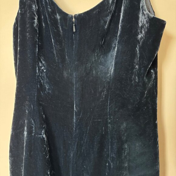 Blue Velvet Mini Dress sz S - Picture 4 of 4